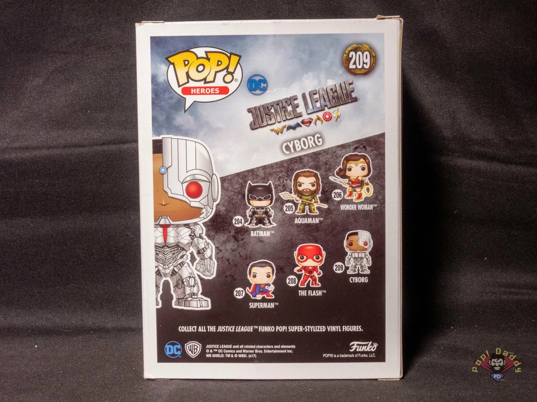 Pop! Daddy POP! HEROES #209 Cyborg | Justice League 4 Pop! Daddy POP! HEROES #209 Cyborg | Justice League