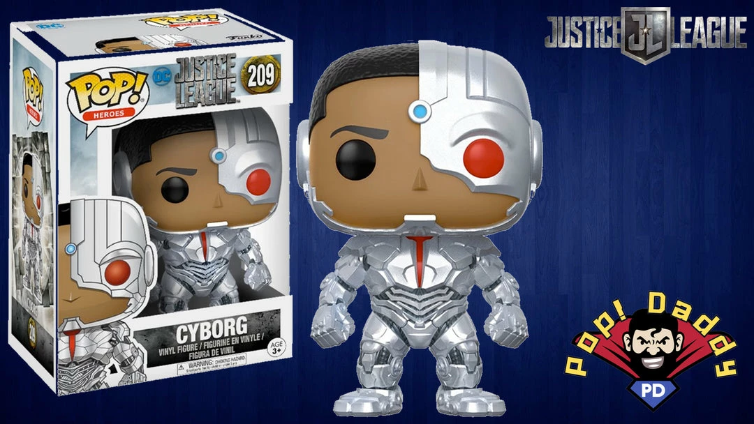 Pop! Daddy POP! HEROES #209 Cyborg | Justice League 1 Pop! Daddy POP! HEROES #209 Cyborg | Justice League