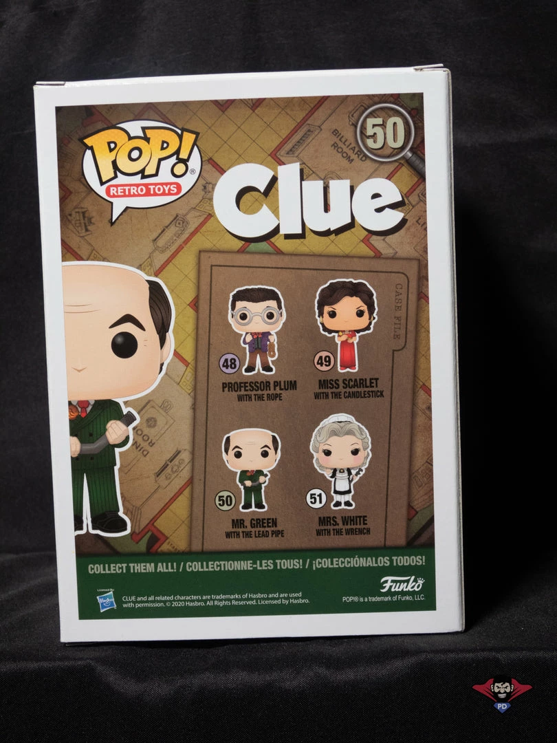 Pop! Daddy POP! RETRO #50 Mr. Green (W/ Lead Pipe) | Clue 3 Pop! Daddy POP! RETRO #50 Mr. Green (W/ Lead Pipe) | Clue
