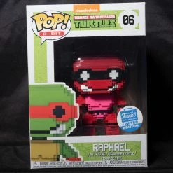 Pop! Daddy New Arrivals #06 Raphael (8-Bit, Neon) | Teenage Mutant Ninja Turtles